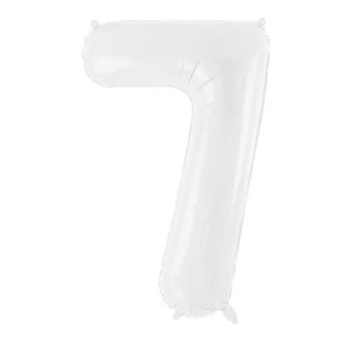 Picture of FOIL BALLOON NUMBER 7 WHITE